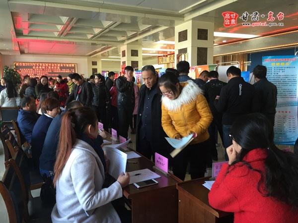 甘肅：高臺縣人社局舉辦2016年冬季高校畢業(yè)生就業(yè)專場招聘會