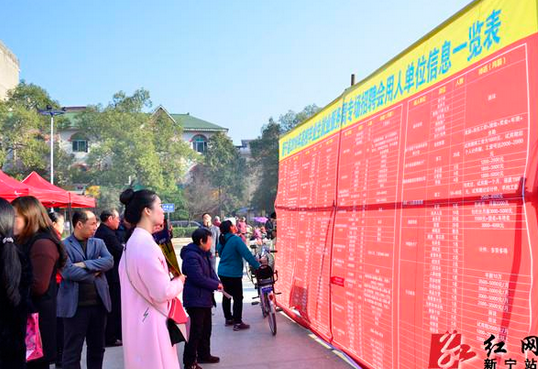 湖南省新寧縣舉辦高校畢業(yè)生就業(yè)服務(wù)周專場招聘會