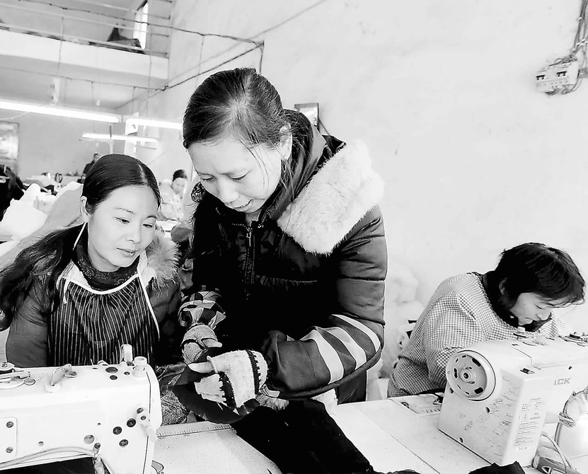 江西峽江：扶貧車間進(jìn)村促增收