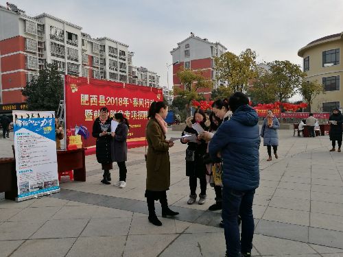 安徽省肥西縣召開2018年春風(fēng)行動暨就業(yè)脫貧專項招聘會
