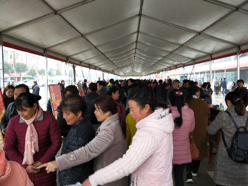 湖北省漢川市舉行2018西江鄉(xiāng)北河工業(yè)園萬人招聘會