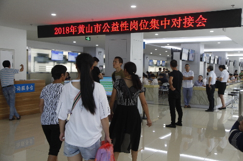 安徽省黃山市2018年高校畢業(yè)生就業(yè)見習、公益性崗位集中對接會成功舉辦